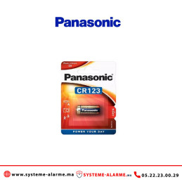 Pile Panasonic CR123 3V lithium Casablanca Maroc
