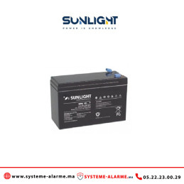 Sunlight batterie 12V 7AH SPA étanche VRLA AGM | Alarme Maroc