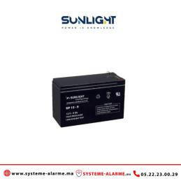 Batterie SUNLIGHT 12V 9AH 48W SPHR étanche VRLA AGM Casablanca Maroc