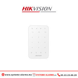 Clavier LED sans fil alarme Hikvision DS-PK1-E-WB Casablanca Maroc