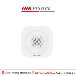 Sirène interne sans fil alarme Hikvision DS-PS1-I-WB Casablanca Maroc