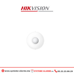 Détecteur plafonnier sans fil 12m alarme Hikvision DS-PDCL12-EG2-WB Casablanca Maroc