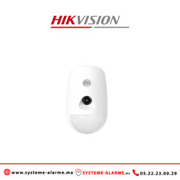 Détecteur PIR avec caméra sans fil 12m alarme Hikvision DS-PDPC12PF-EG2-WB Casablanca Maroc